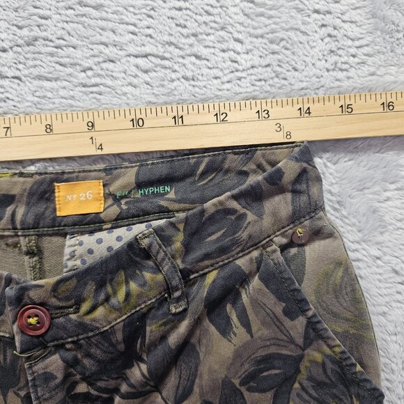 Pilcro and the Letterpress Anthropologie Hyphen Floral Chino Size 26 Stretch - Picture 8 of 11